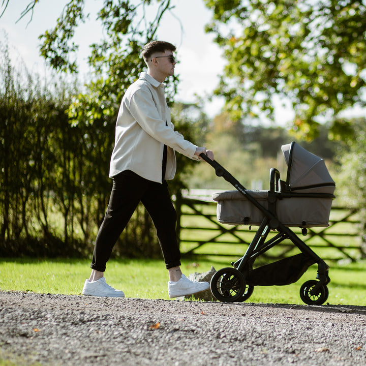 Red Kite Push Me Savanna Travel System in Grey Lifestye Image