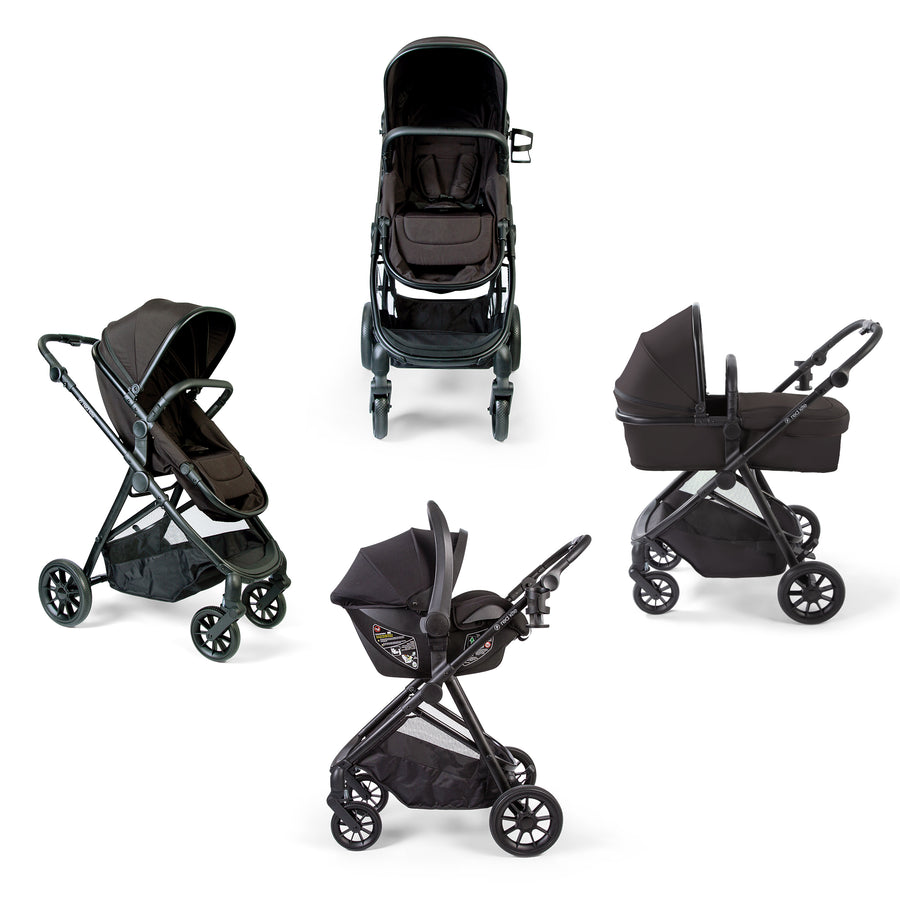 Red Kite Push Me Savanna Travel System in Black