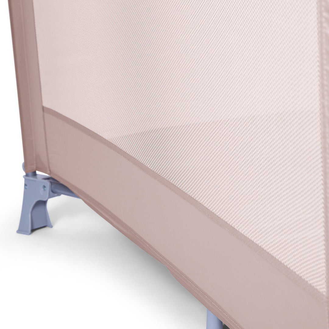 Red Kite Sleepsound Easifold Travel Cot in Oatmeal close up detail of mesh side