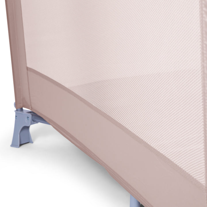 Red Kite Sleepsound Easifold Travel Cot in Oatmeal close up detail of mesh side
