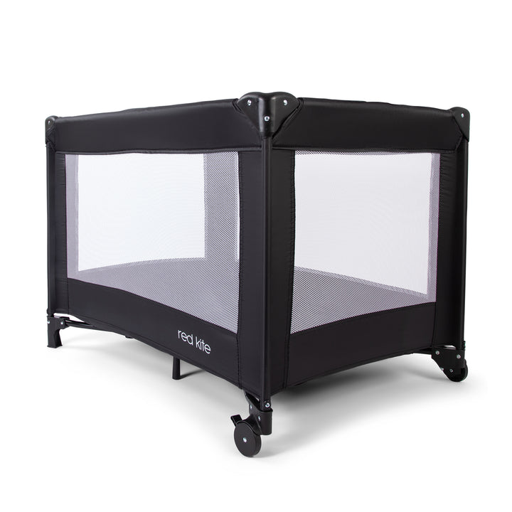 Red Kite Sleeptight Travel Cot in Black horizontal image