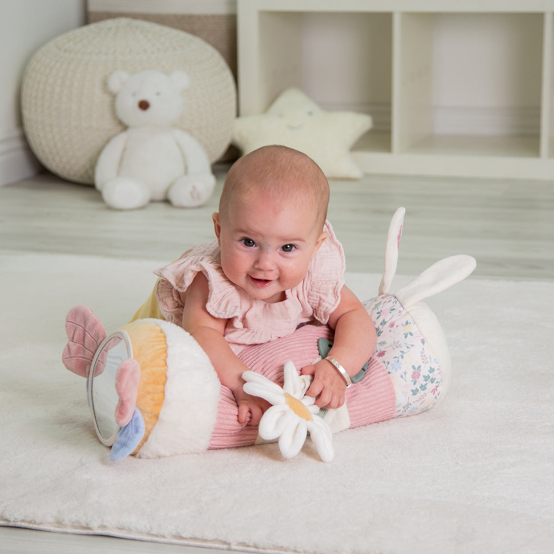 Red Kite Tummy Time Roller Rose & Ivy lifestyle image