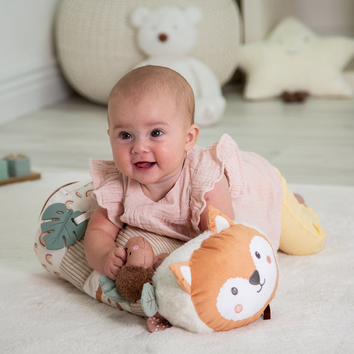 Red Kite Tummy Time Roller Woodland Walks Lifestyle Image