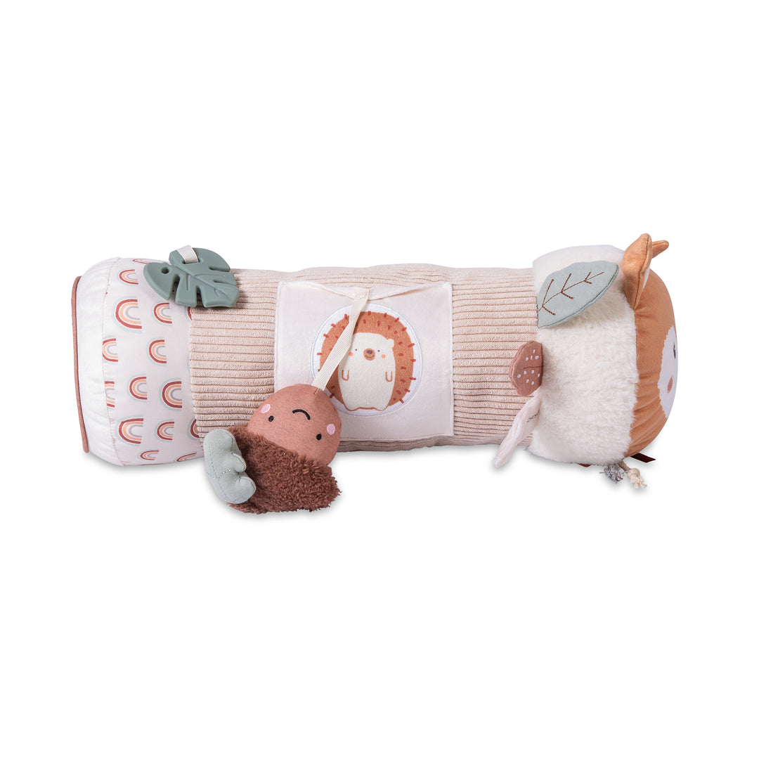 Red Kite Tummy Time Roller Woodland Walks with a soft texture and printed design on a white background