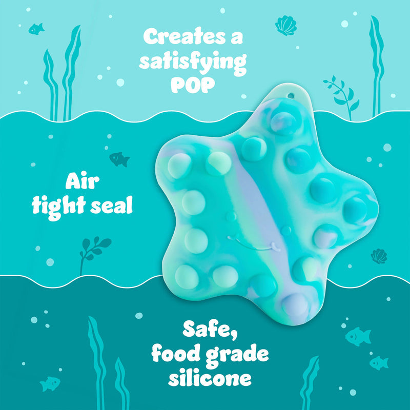 Munchkin Pop Squish Popping Bath Toy - Starfish