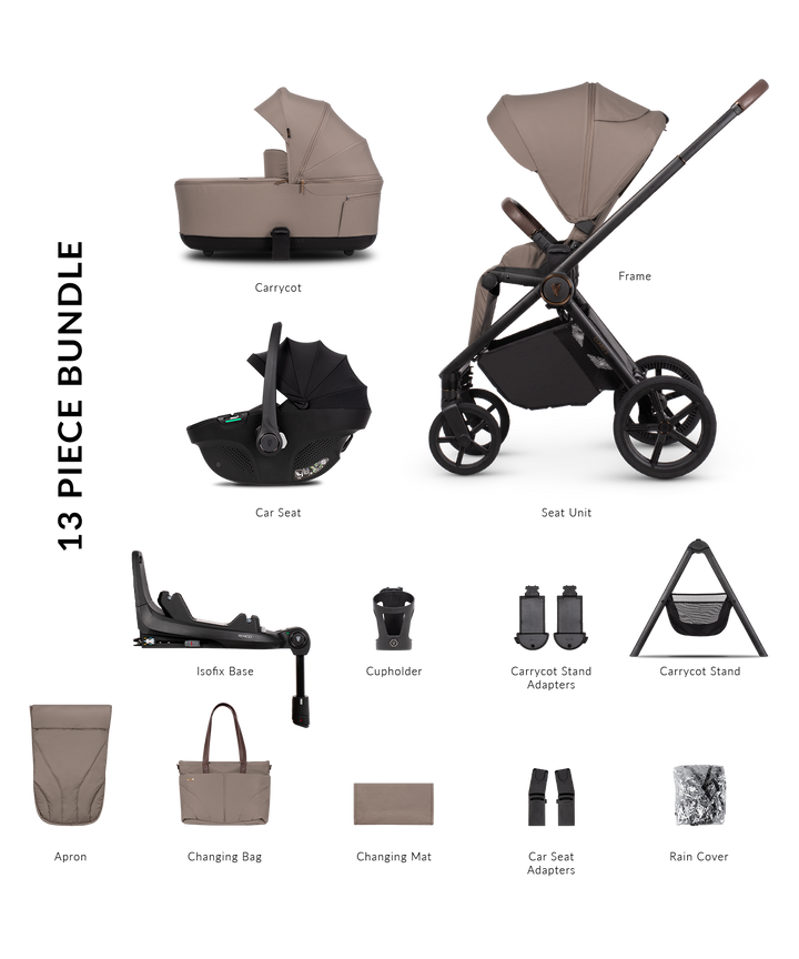 Venicci Claro 2 Travel System - Almond