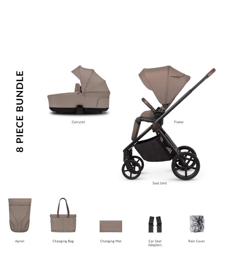 Venicci Claro 2 Travel System - Almond