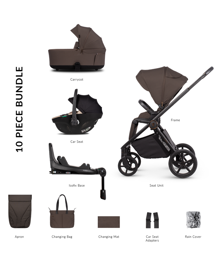 Venicci Claro 2 Travel System - Chocolate