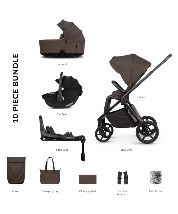 Venicci Claro 2 Travel System - Chocolate
