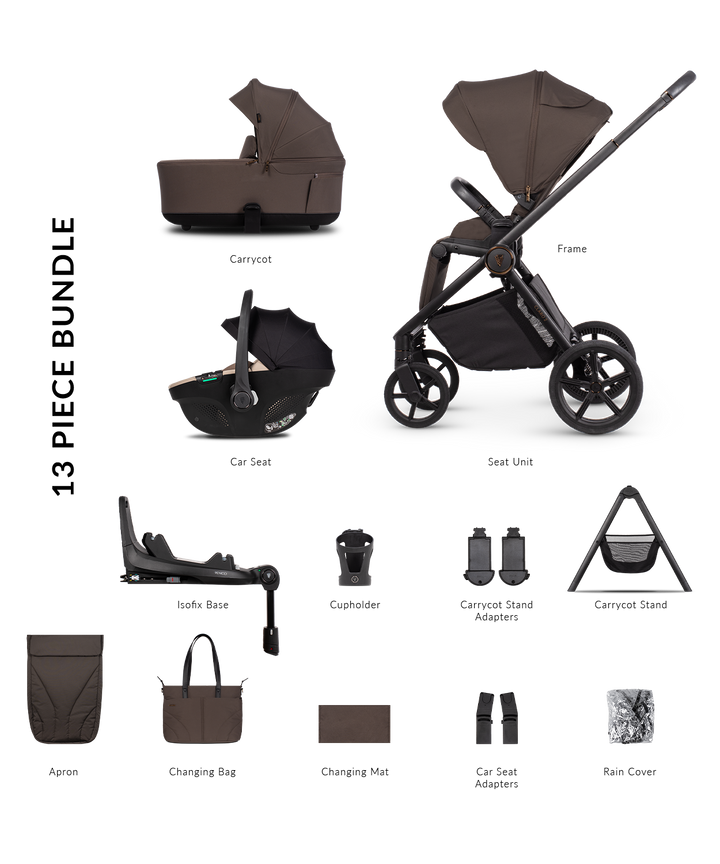 Venicci Claro 2 Travel System - Chocolate