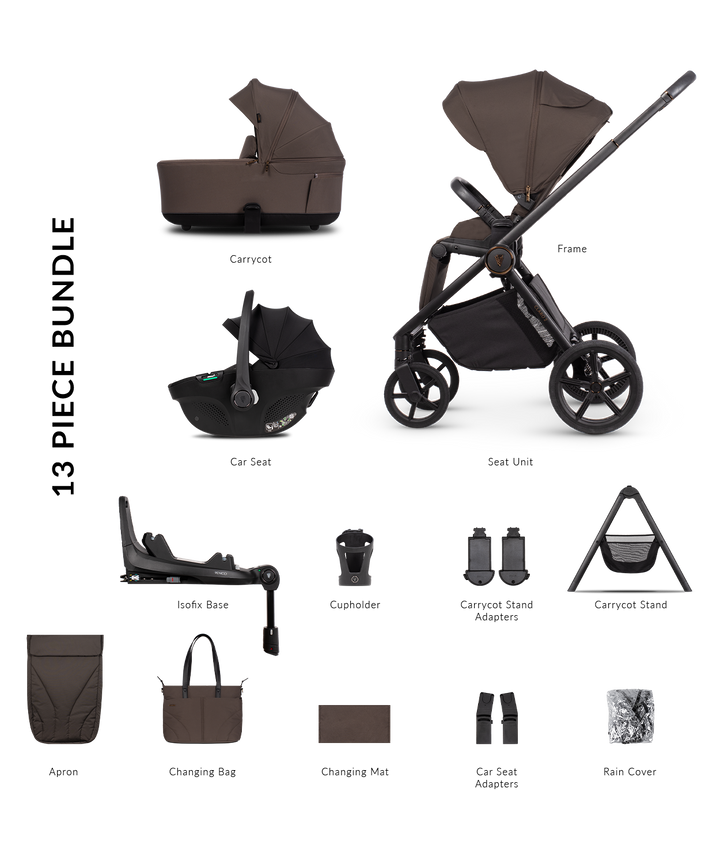 Venicci Claro 2 Travel System - Chocolate