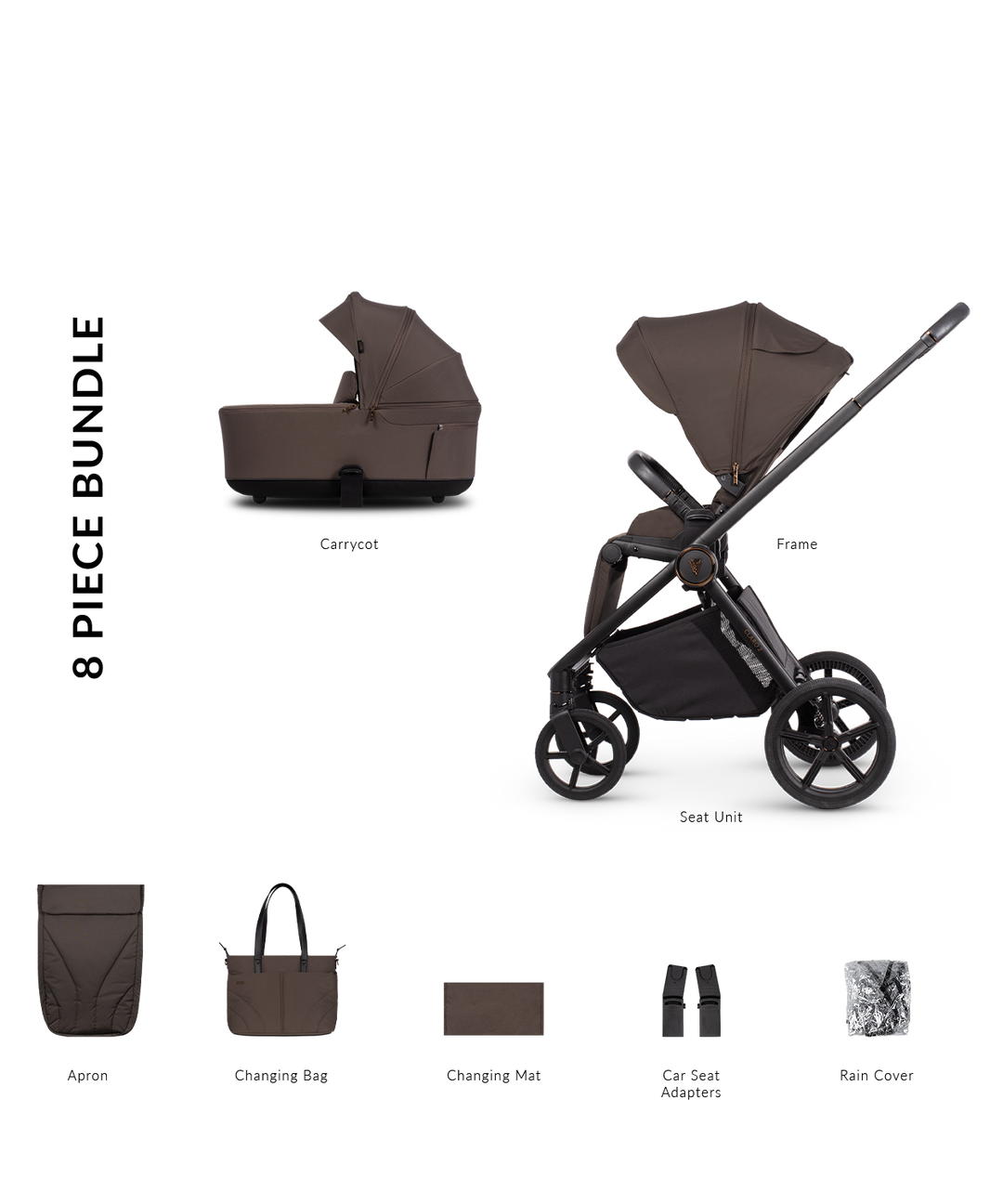 Venicci Claro 2 Travel System - Chocolate