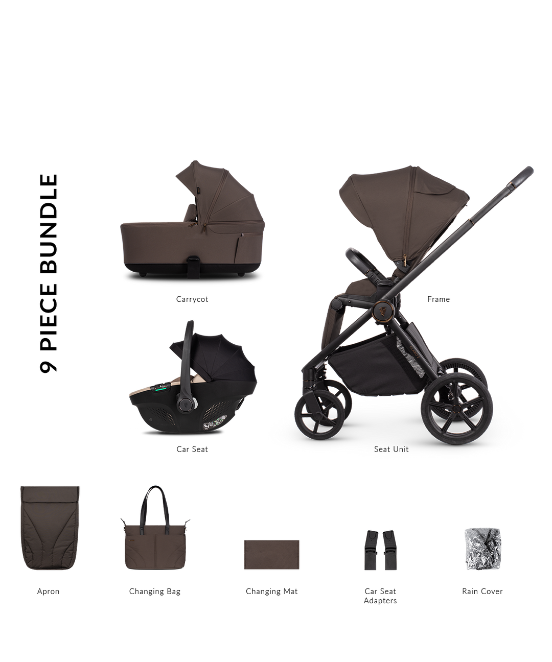 Venicci Claro 2 Travel System - Chocolate