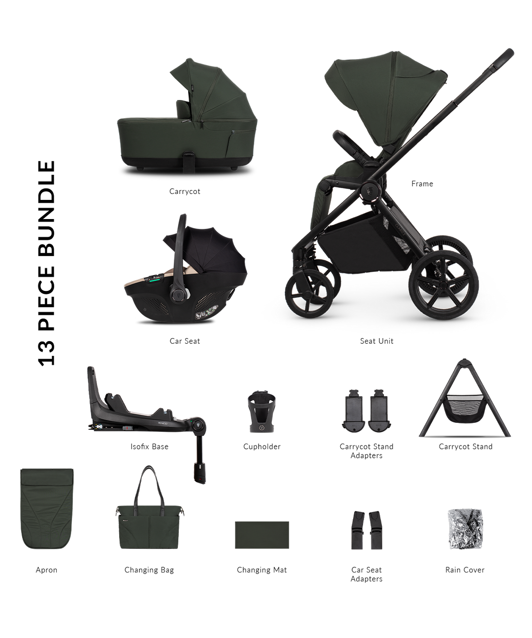 Venicci Claro 2 Travel System - Forest
