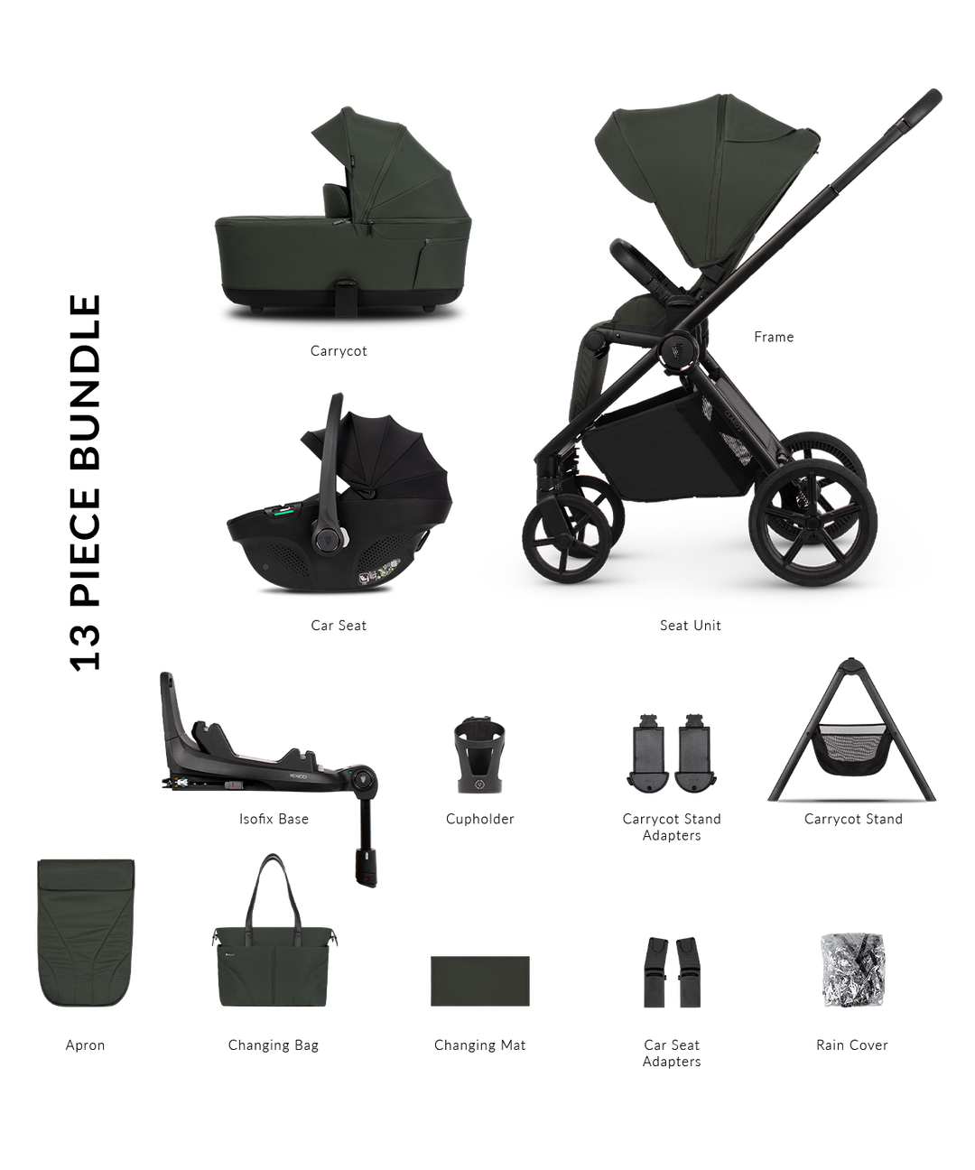 Venicci Claro 2 Travel System - Forest