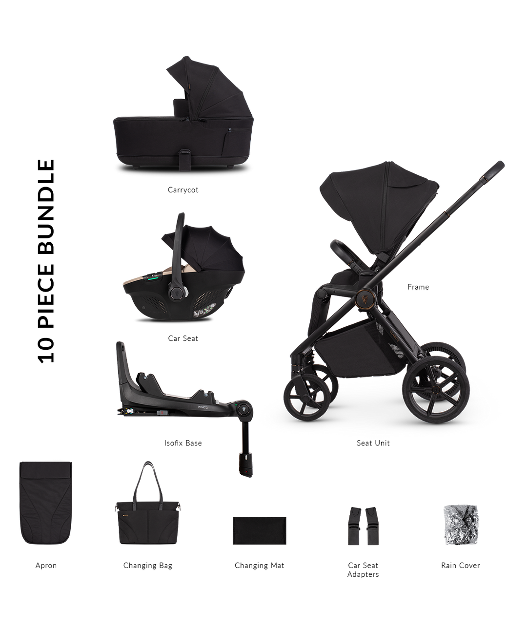 Venicci Claro 2 Travel System - Noir
