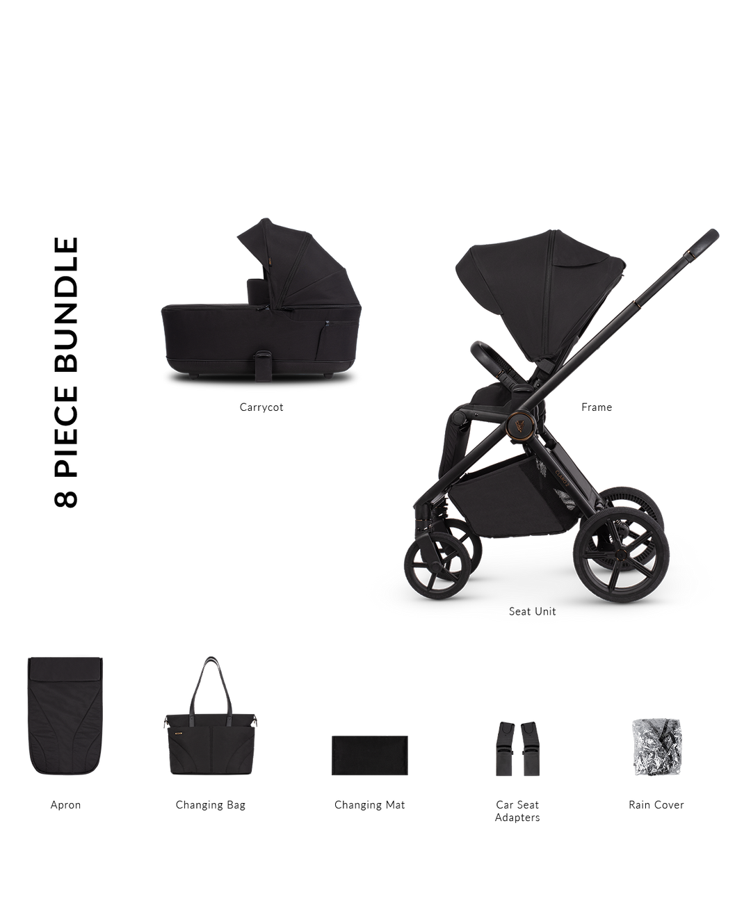 Venicci Claro 2 Travel System - Noir