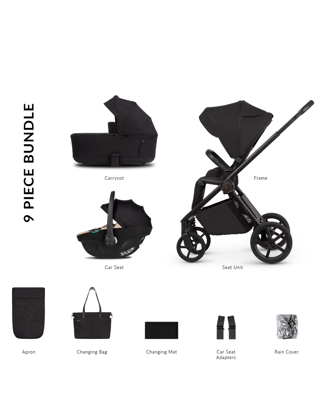 Venicci Claro 2 Travel System - Noir