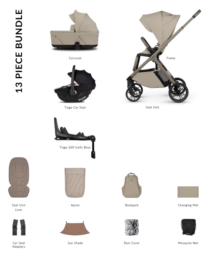 Venicci Tila Travel System - Latte