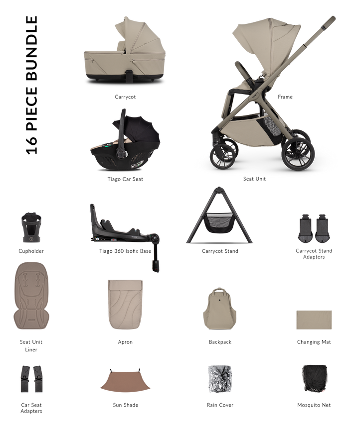 Venicci Tila Travel System - Latte