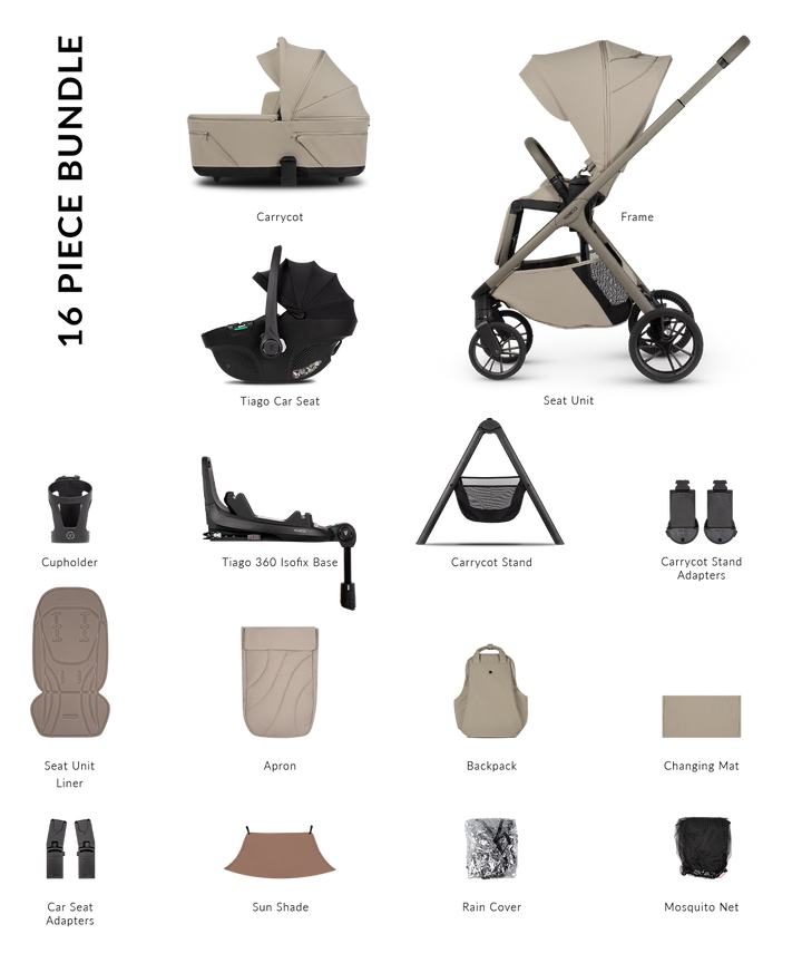 Venicci Tila Travel System - Latte