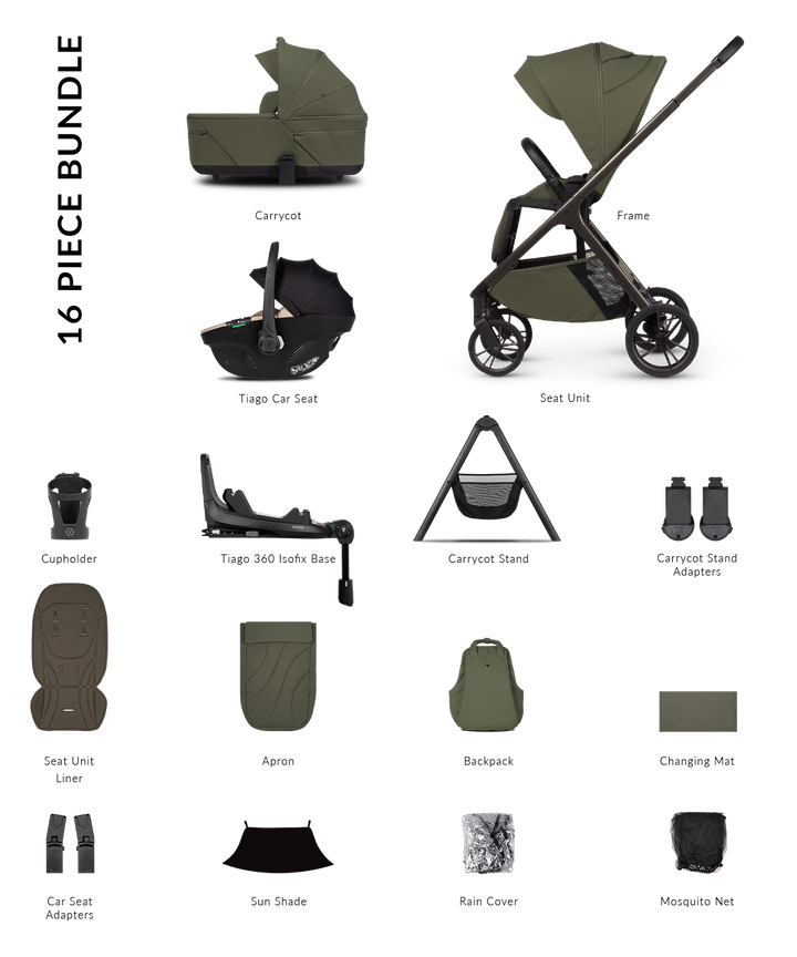 Venicci Tila Travel System - Olive