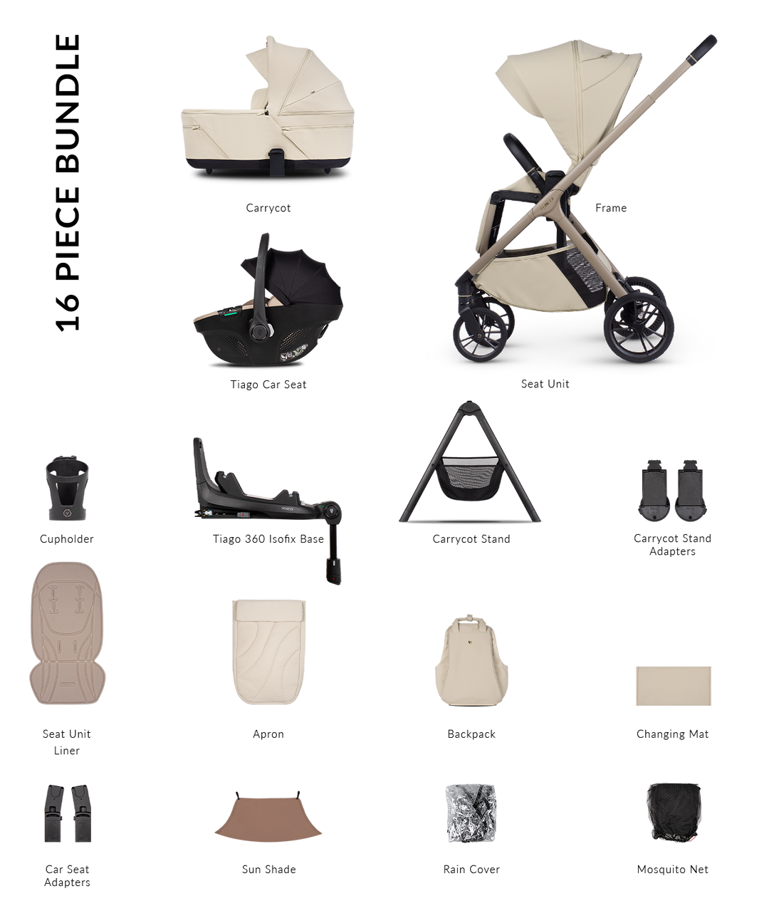 Venicci Tila Travel System - Sabbia