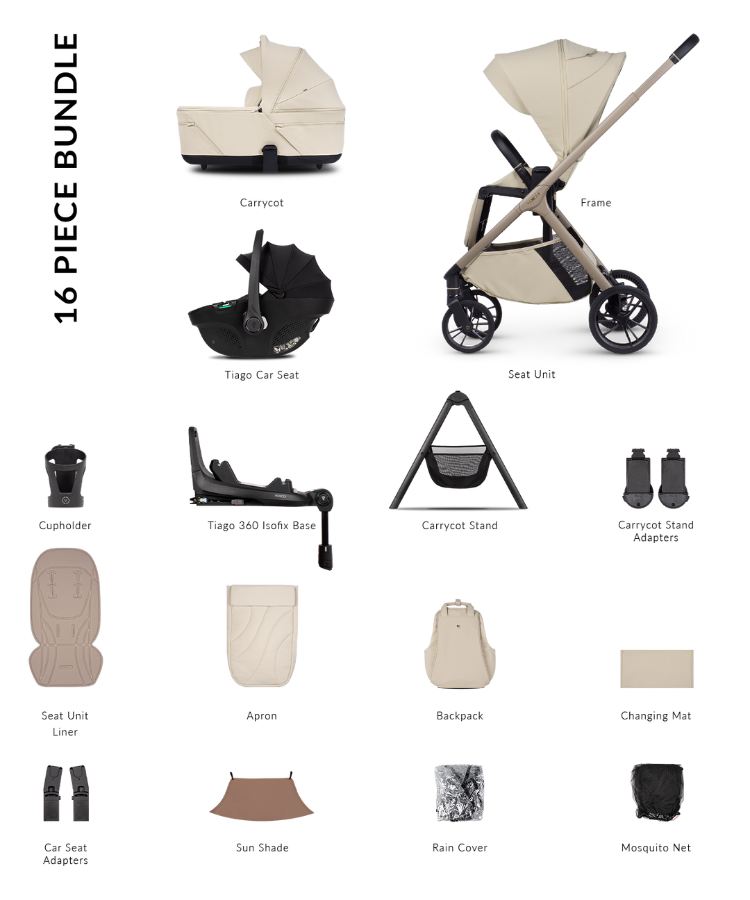 Venicci Tila Travel System - Sabbia