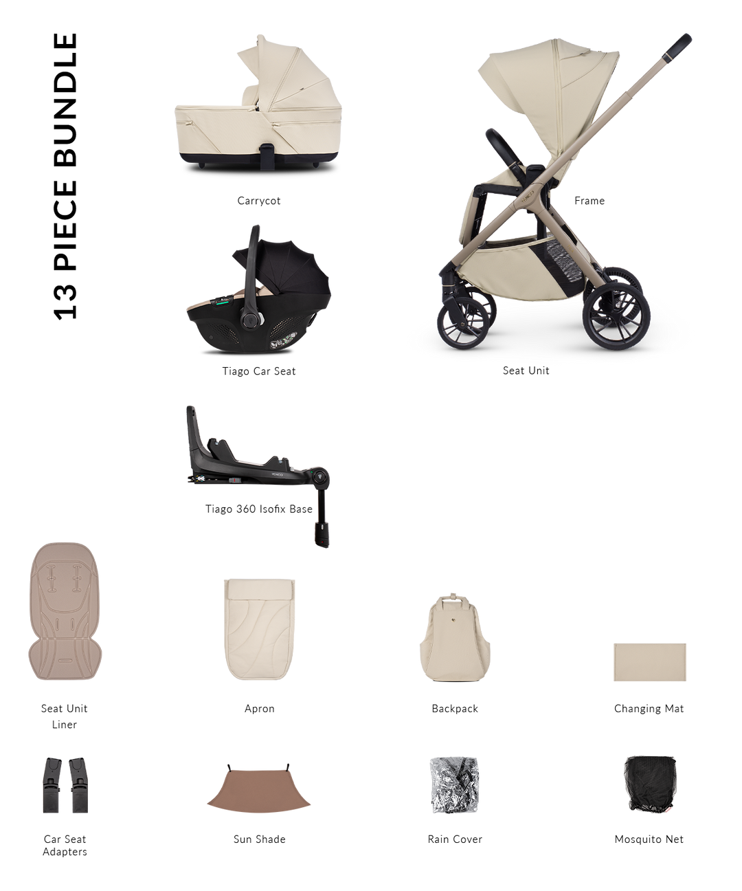 Venicci Tila Travel System - Sabbia