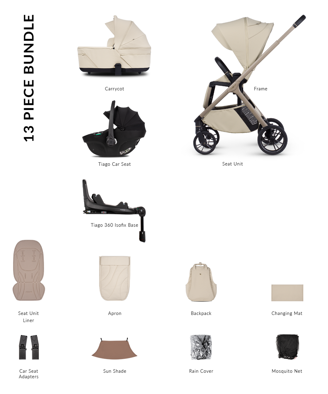 Venicci Tila Travel System - Sabbia