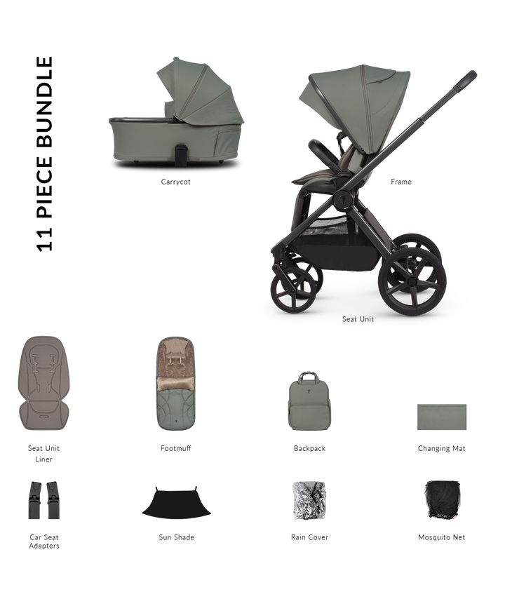 Venicci Upline 3 Travel System - Aloe