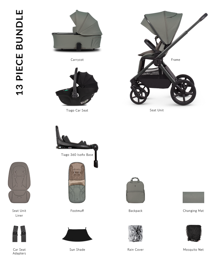 Venicci Upline 3 Travel System - Aloe