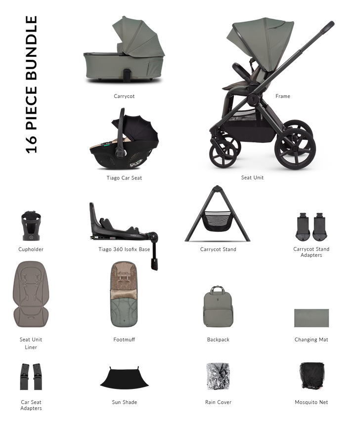 Venicci Upline 3 Travel System - Aloe