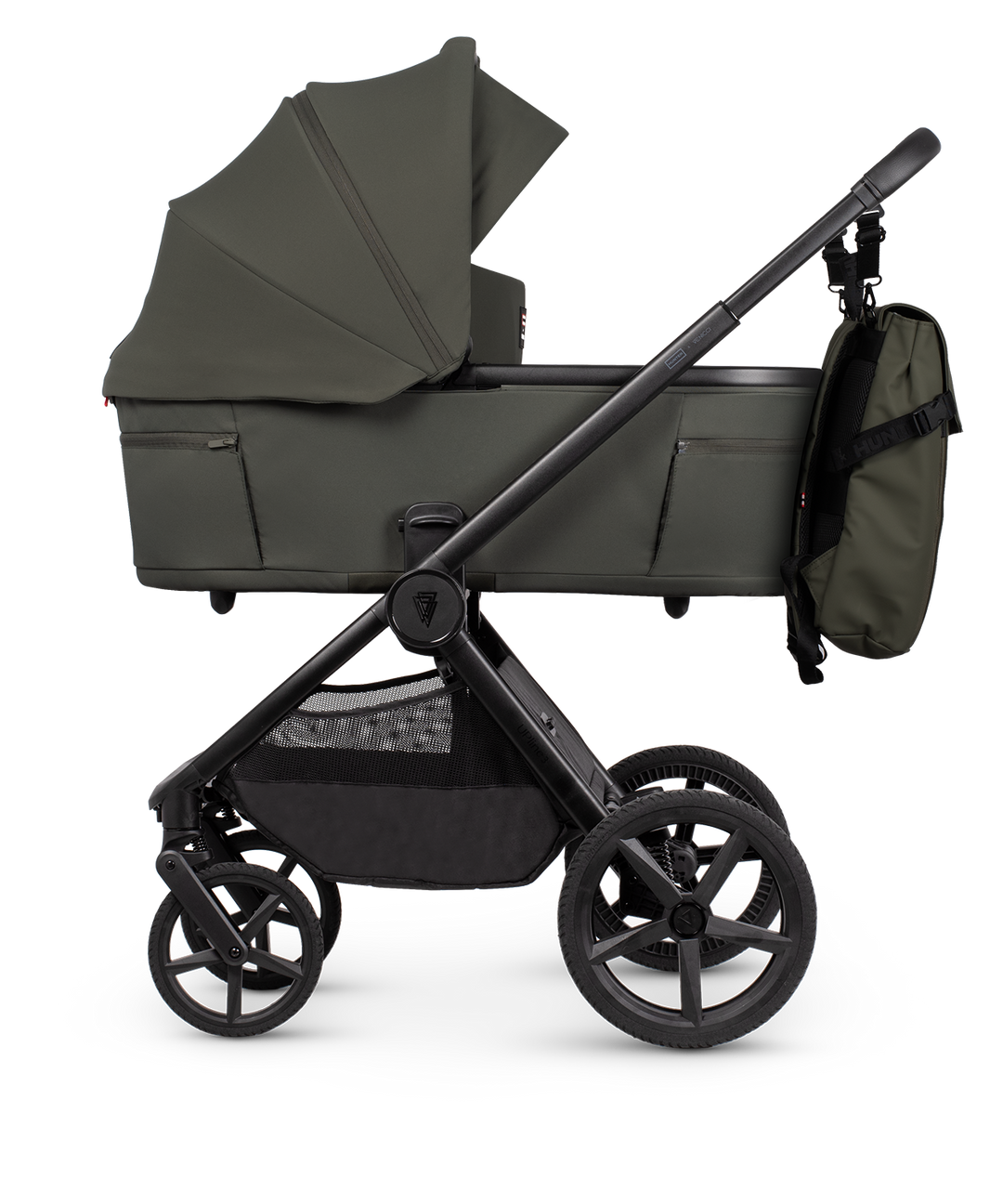 Hunter x Venicci Upline 3 Dark Olive Pram