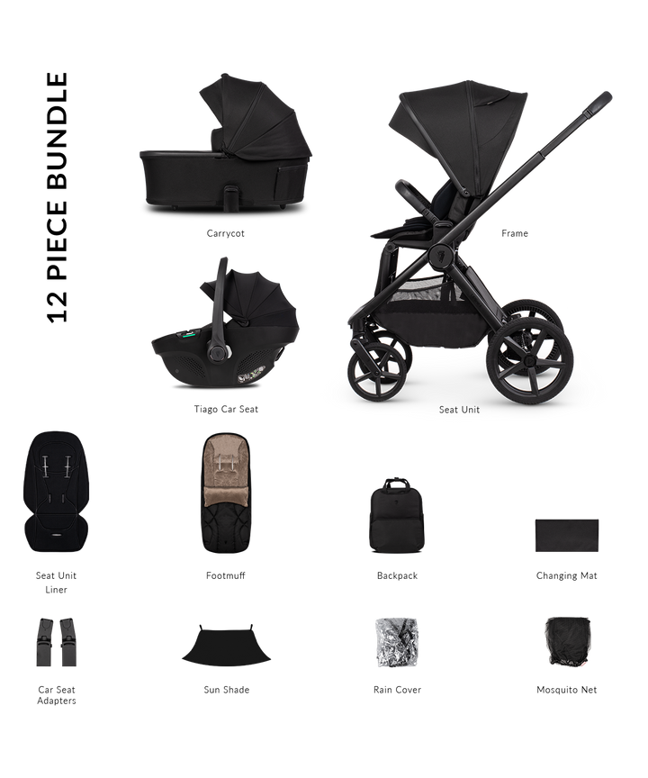 Venicci Upline 3 Travel System - Onyx