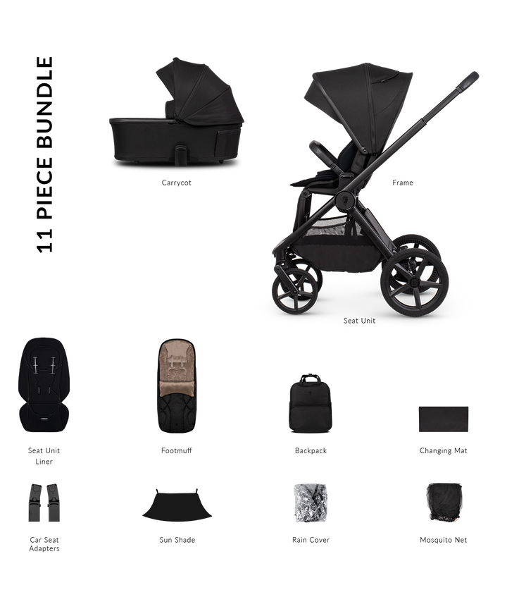 Venicci Upline 3 Travel System - Onyx