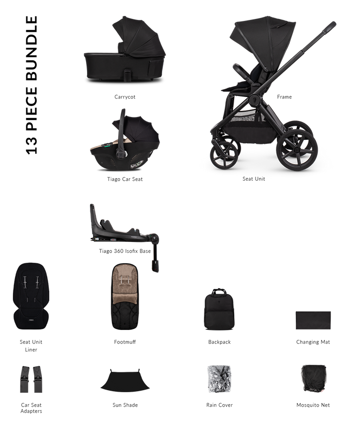 Venicci Upline 3 Travel System - Onyx