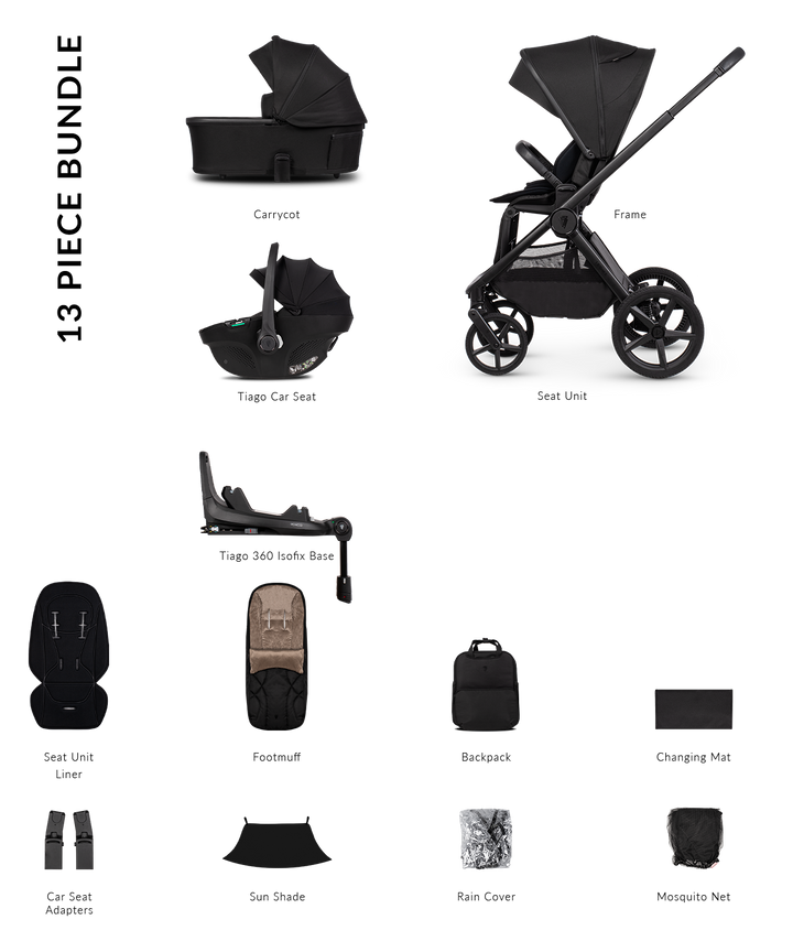 Venicci Upline 3 Travel System - Onyx