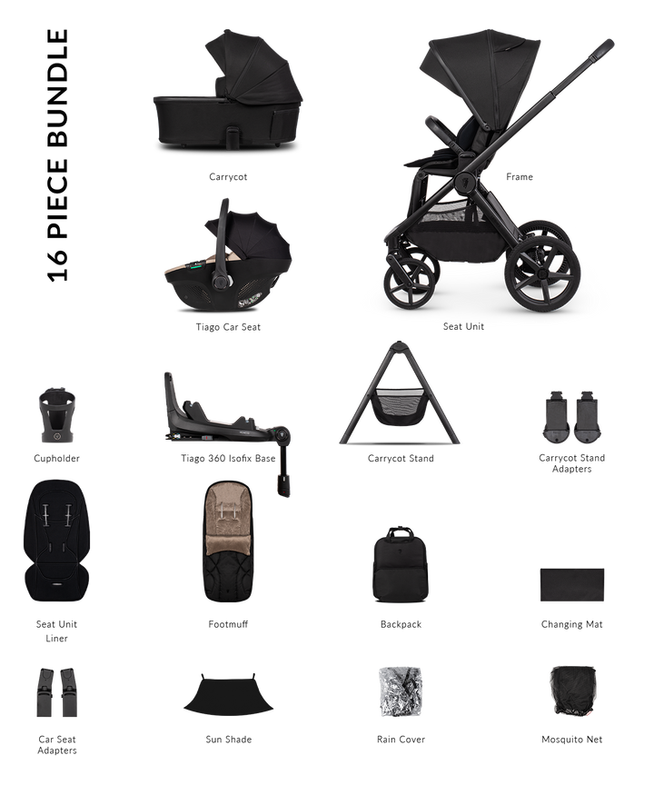 Venicci Upline 3 Travel System - Onyx
