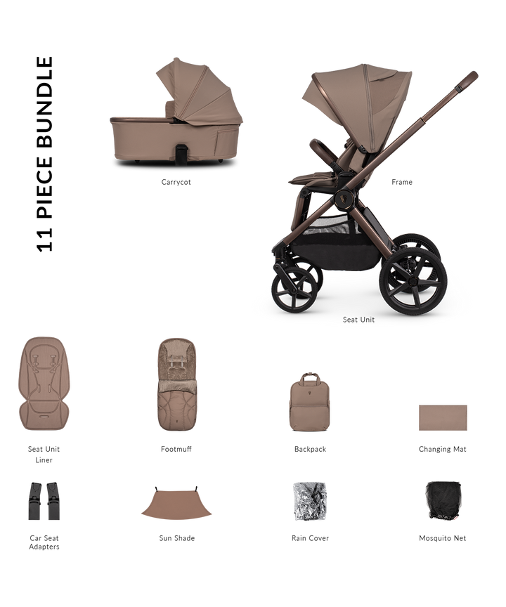 Venicci Upline 3 Travel System - Sand