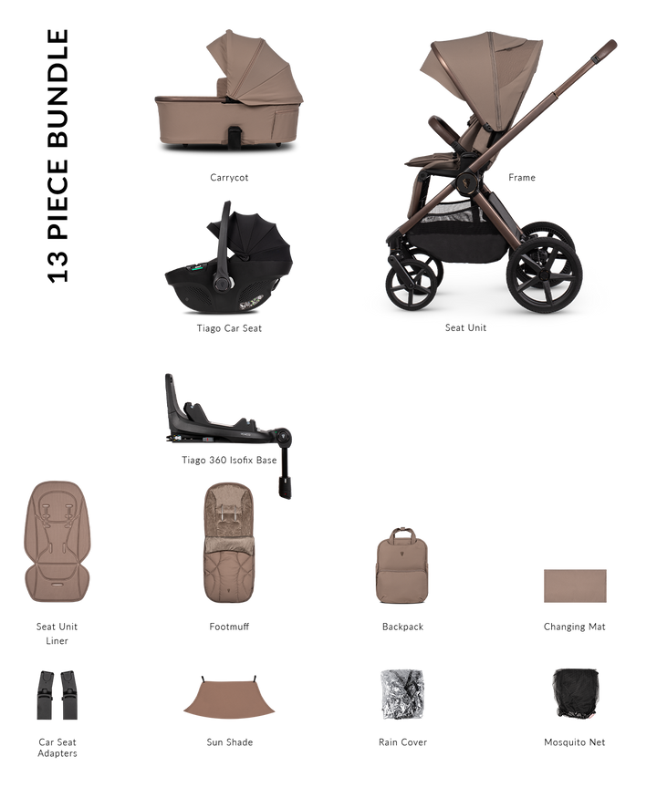 Venicci Upline 3 Travel System - Sand