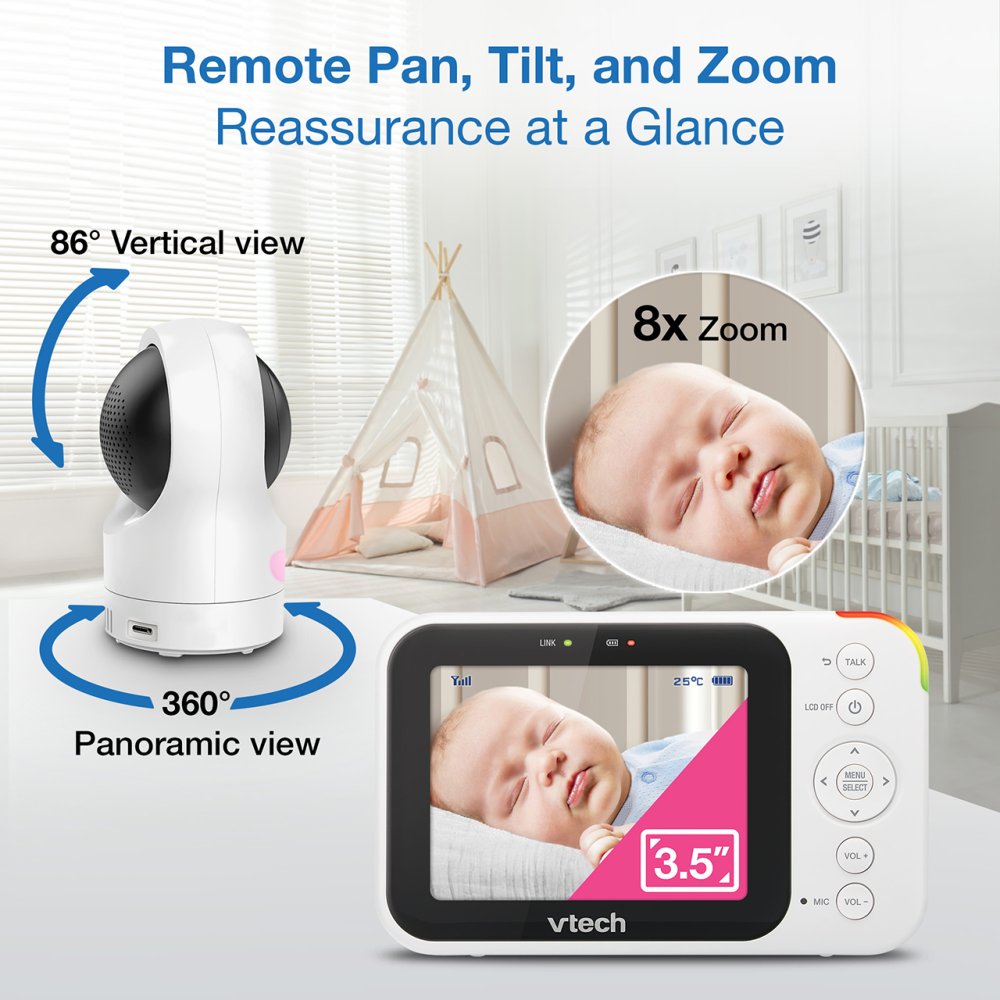VTech RM4761 3.5" Smart Video Baby Monitor