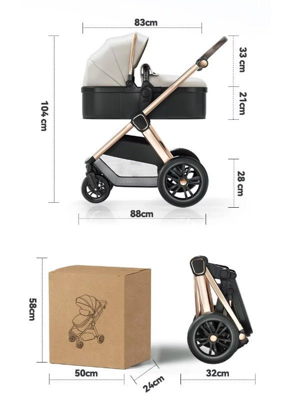 For Your Little One Cruise 3-in-1 Travel System with ISOFIX - Dune Beige