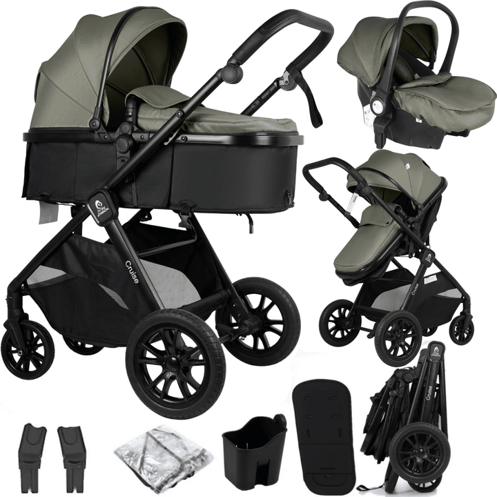 For Your Little One Cruise 3 in 1 Travel System – Pebble Sage