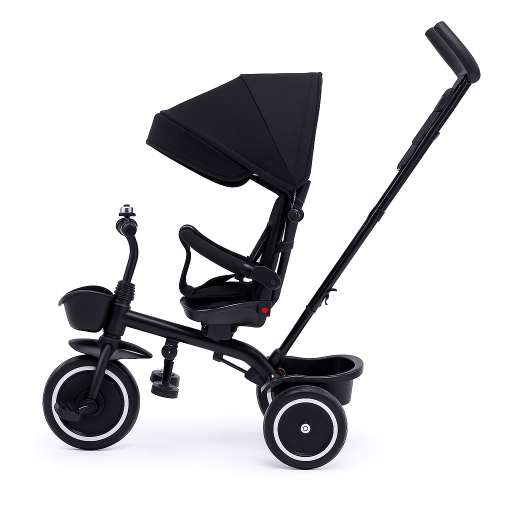 For Your Little One 6 in 1 Trike V3 – Black (9 Months – 5 Years)