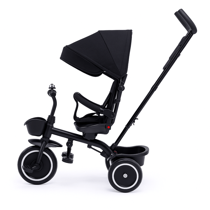 For Your Little One 6 in 1 Trike V3 – Black (9 Months – 5 Years)