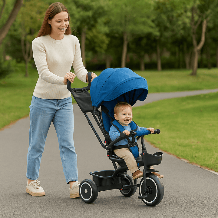 For Your Little One 6 in 1 Trike V3 – Blue (9 Months – 5 Years)