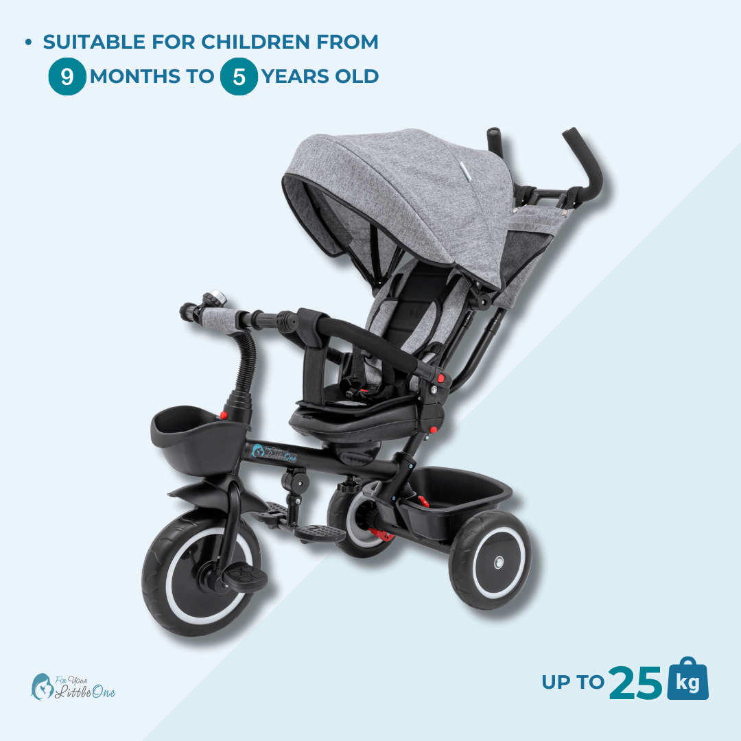 For Your Little One 6 in 1 Trike V3 – Blue (9 Months – 5 Years)