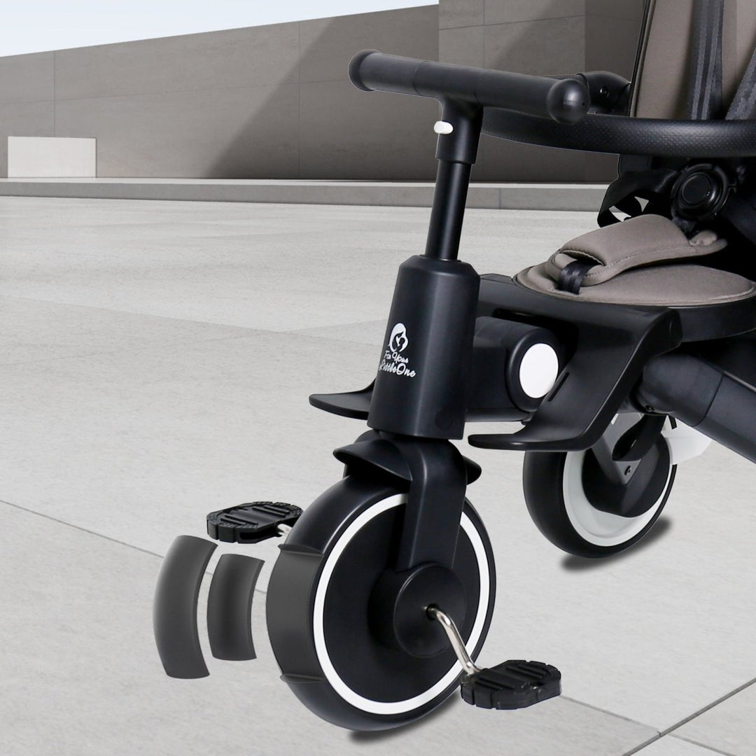 For Your Little One Xplor 6 in 1 Foldable Trike - Jet Black (10m-4y)