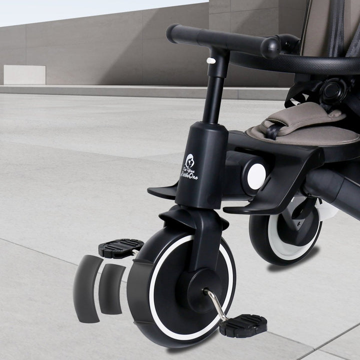 For Your Little One Xplor 6 in 1 Foldable Trike - Jet Black (10m-4y)